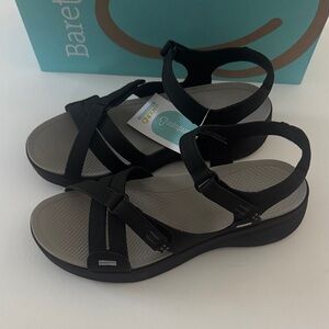 Baretraps Comfort Sandals Womens 7 Black Tracey